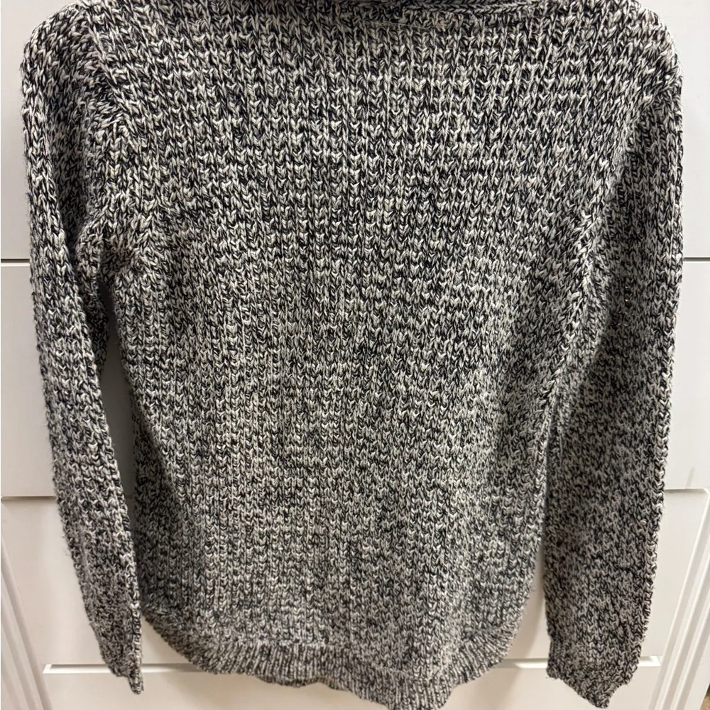 RD style cowl neck black white sweater USM